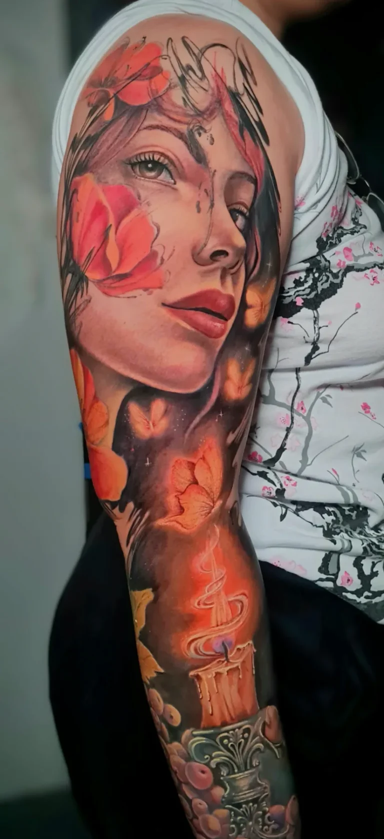 Manga full color, alismo ,chica con mariposas01