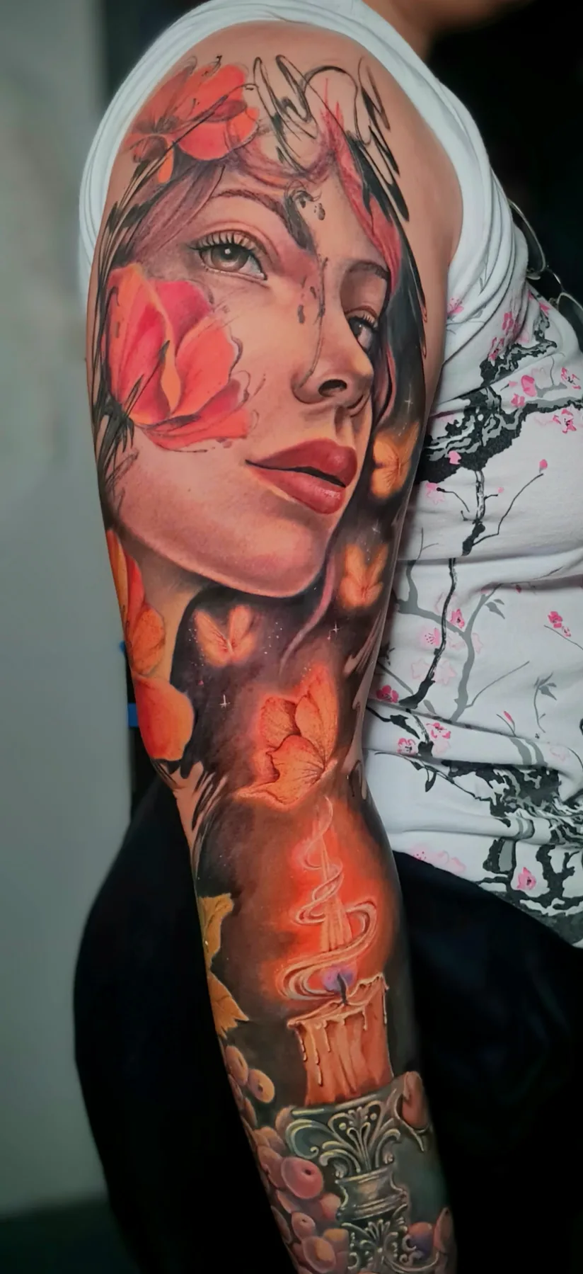 Manga full color, alismo ,chica con mariposas01